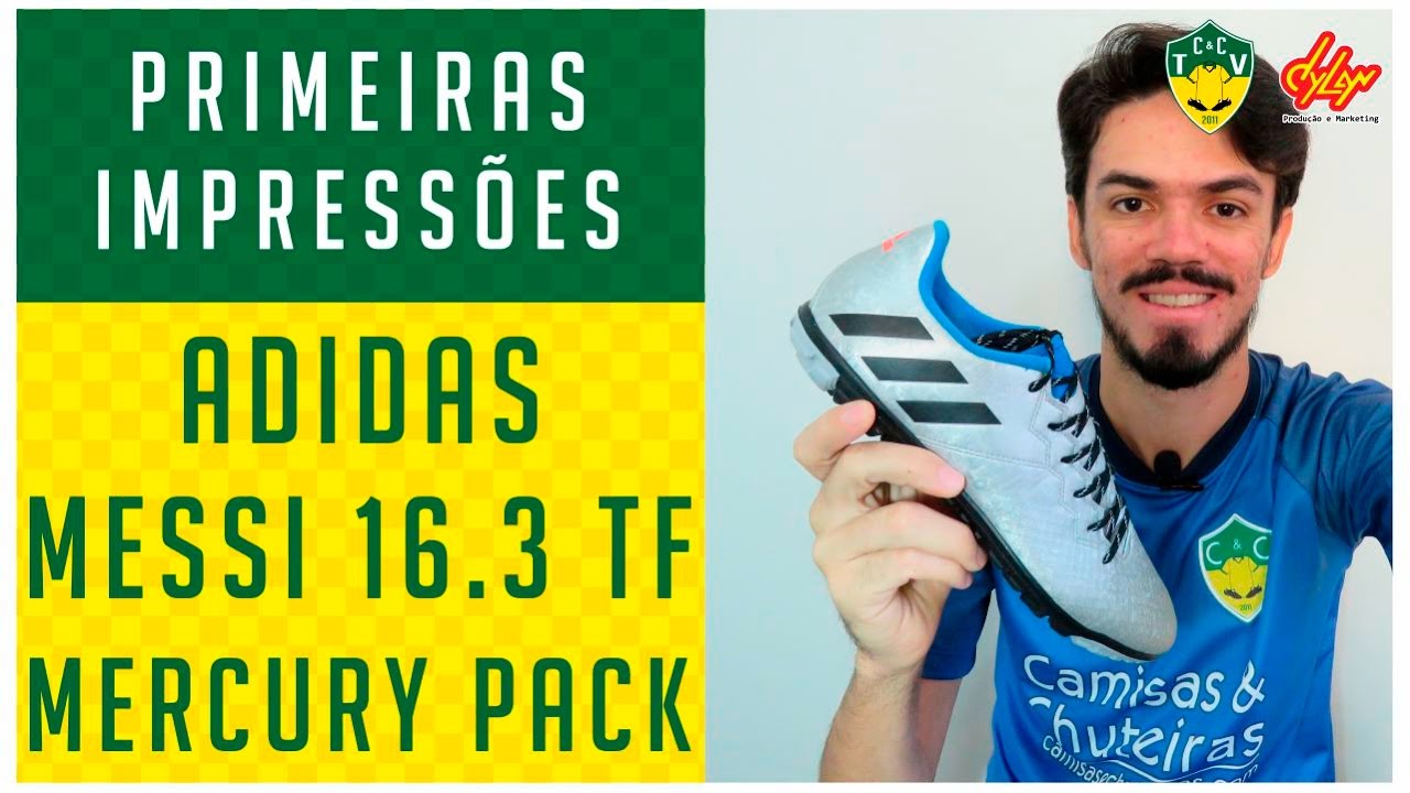 CHUTEIRA ADIDAS MESSI 16.3 TF - PRIMEIRAS IMPRESSÕES - ANÁLISE