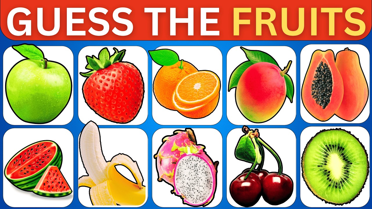 1 Sec Challenge: Can you Guess The Fruit in Just 1 Second ?🍓🥭🍑 | 100 Different Types of Fruits