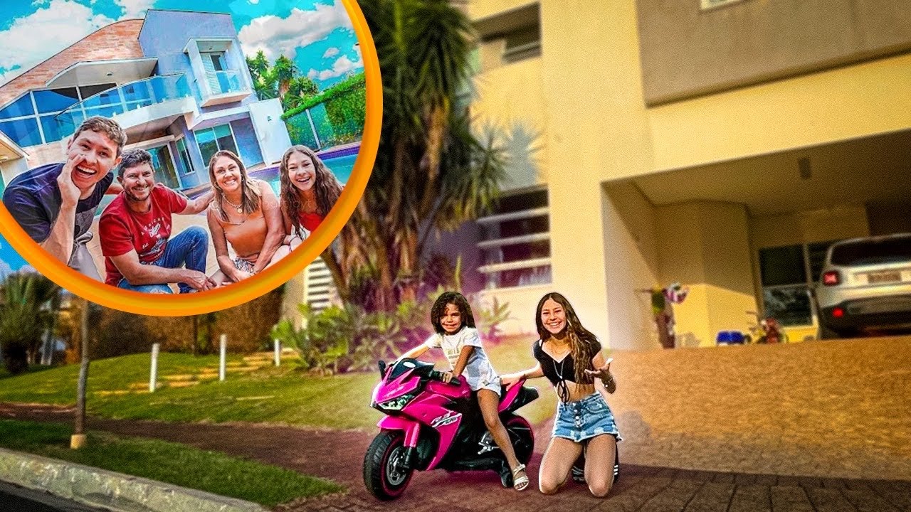FUI DE MOTO CONHECER A CASA NOVA DA MINHA AMIGA  😍