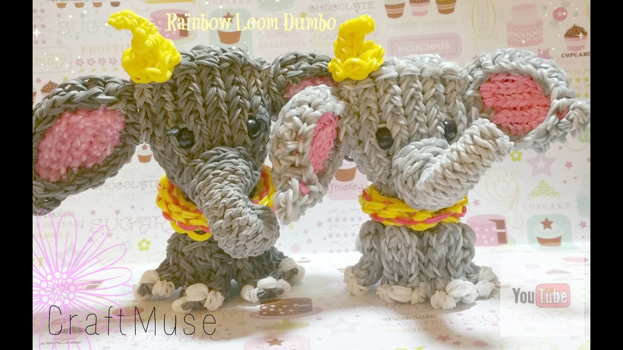 Rainbow Loom Dumbo/Elephant Part One
