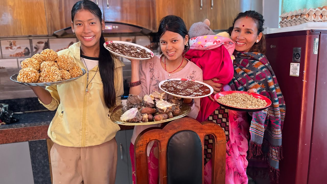 Maghi sankranti ma yesto ramailo vayo😍