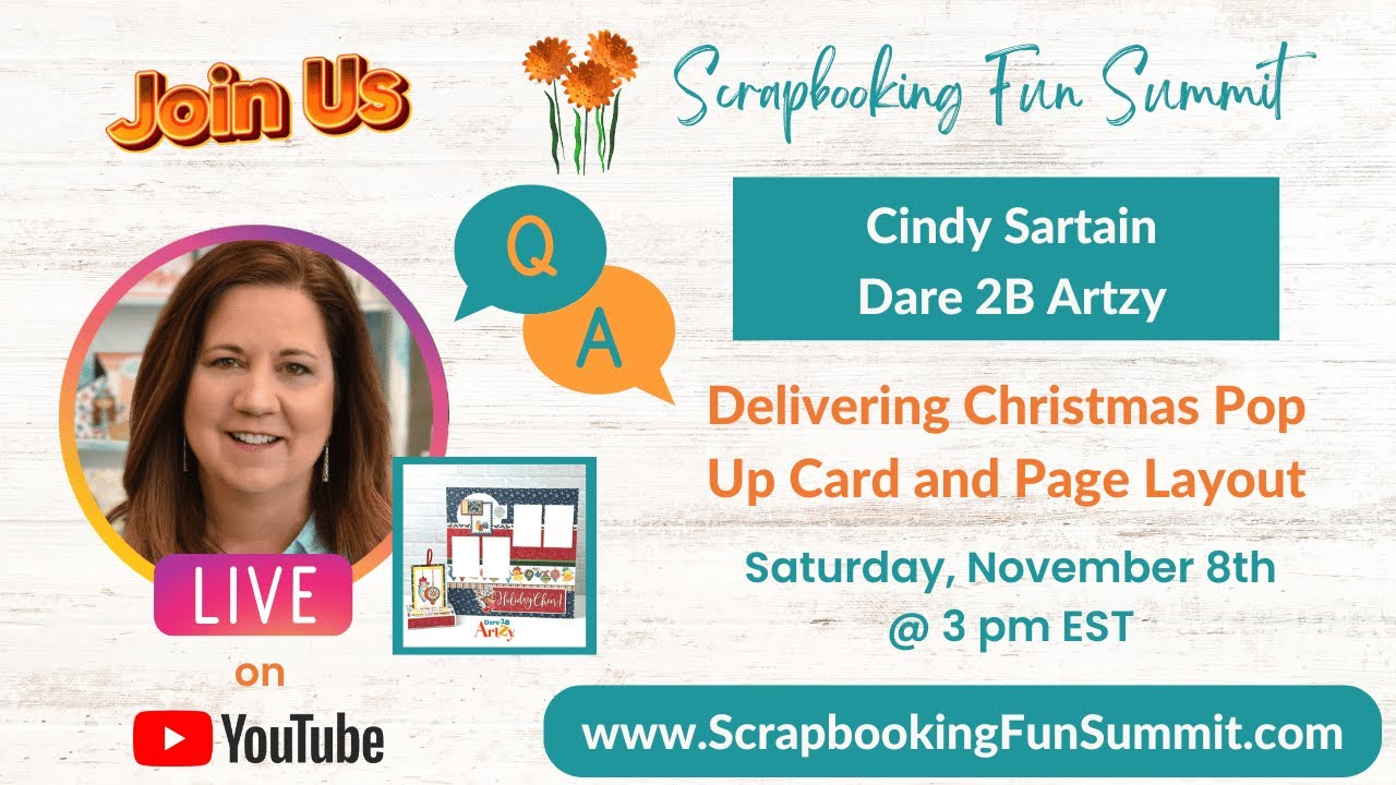 Cindy Sartain Live Q&A – Fall 2025 Scrapbooking Fun Summit