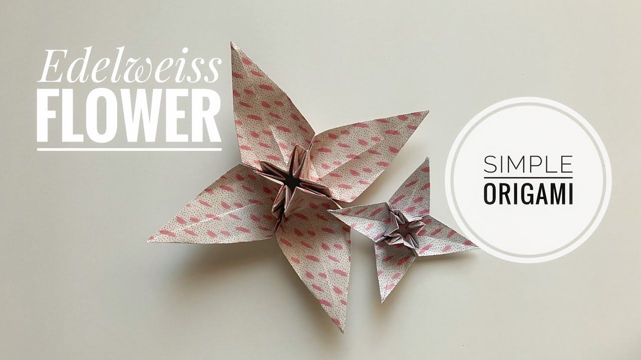 Easy DIY Origami Paper Craft Flower Tutorial for Beginners | Easy Origami Without Glue!