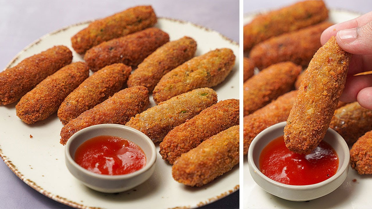 Crispy Egg Potato Finger | Potato Egg Snacks Recipe | Yummy