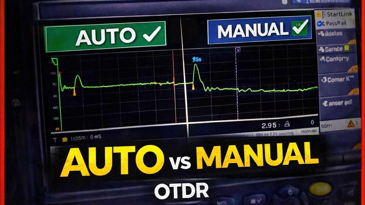 OTDR: Auto vs Manual | Cómo leer la traza correctamente (Fibra Óptica)