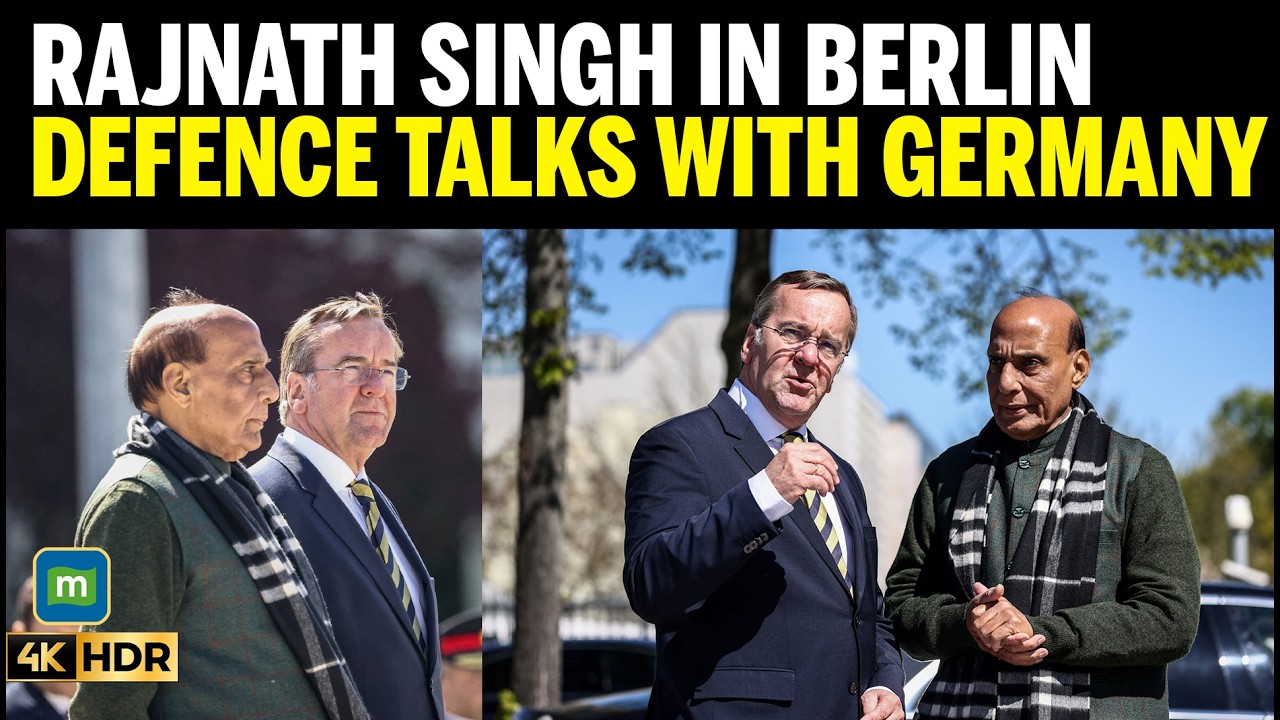 India&rsquo;s Defence Minister Rajnath Singh arrives in Berlin for defence talks with Germany