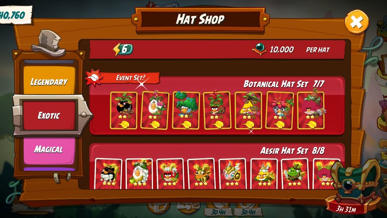 Angry Birds 2 - Tower of Fortune for Botanical Hat Set Rerun Session 3