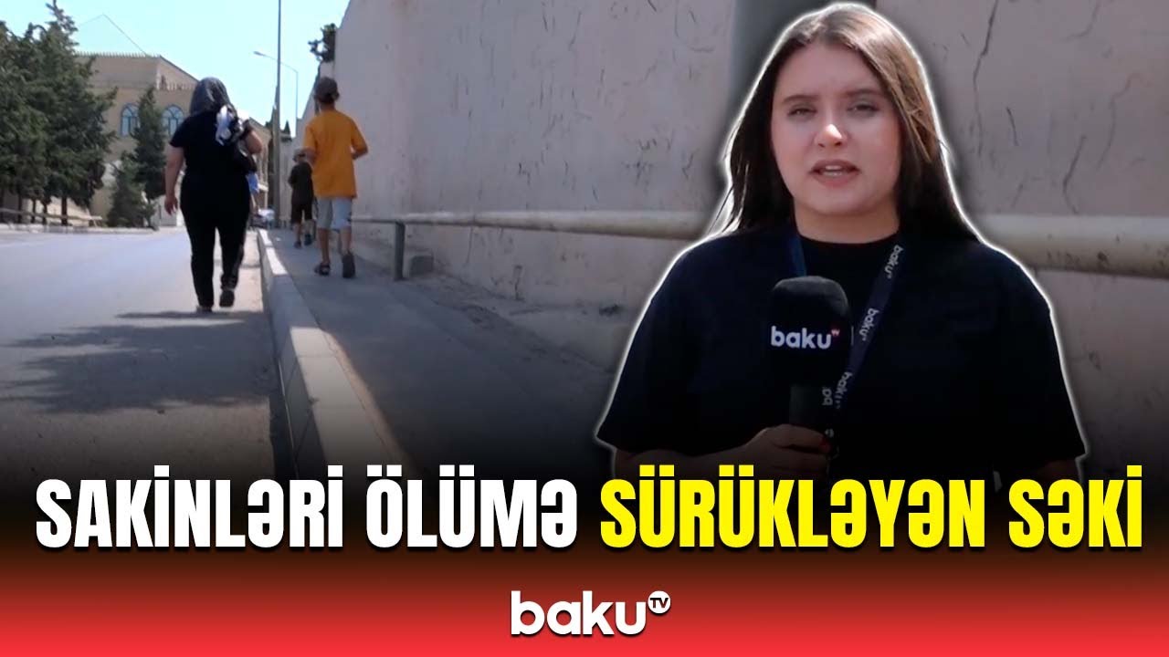Ş&uuml;vəlan sakinlərini boğaza yığan səki problemi | Qurumdan a&ccedil;ıqlama