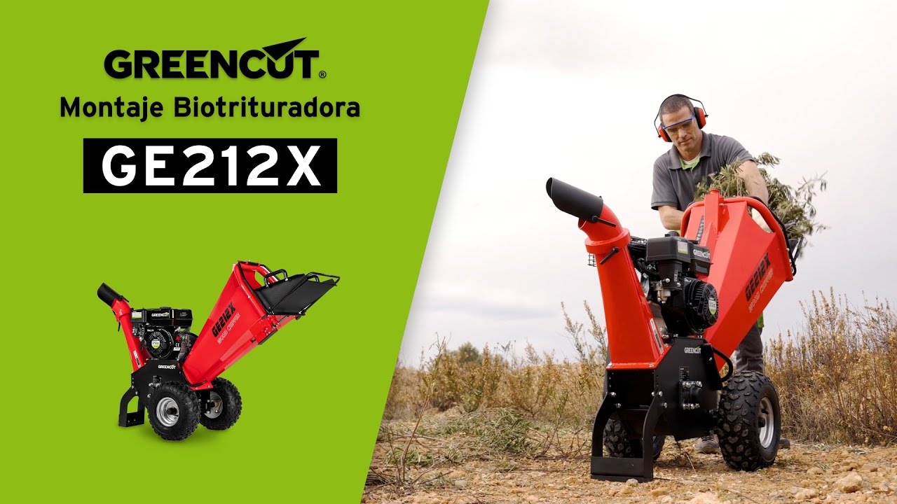 🔧Montaje de la Biotrituradora de gasolina  GE212X  de Greencut