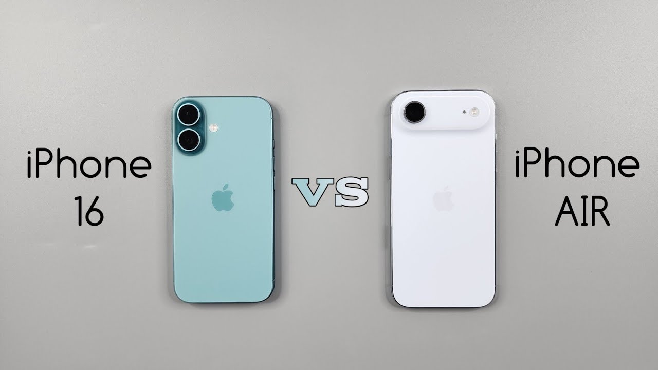 iPhone Air vs iPhone 16 Speed Test & Camera Comparison 