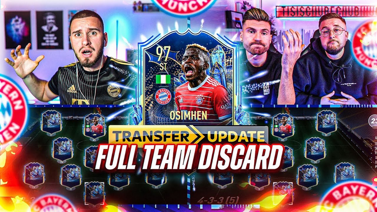 FULL TEAM DISCARD -1 💀💀 OSIMHEN BAYERN TRANSFER SQUAD BUILDER BATTLE 🔥 Tisischubech vs IamTabak