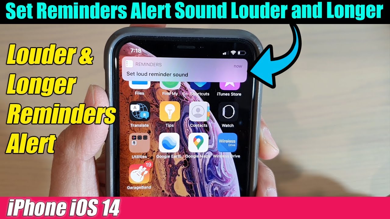 iPhone iOS 14: How to Set Louder and Longer Reminders Alert Sound