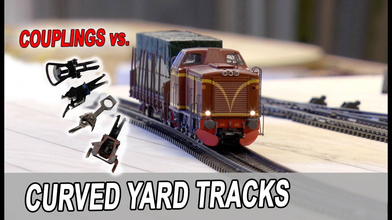 Testing NEM-couplings for use in curved shunting yards