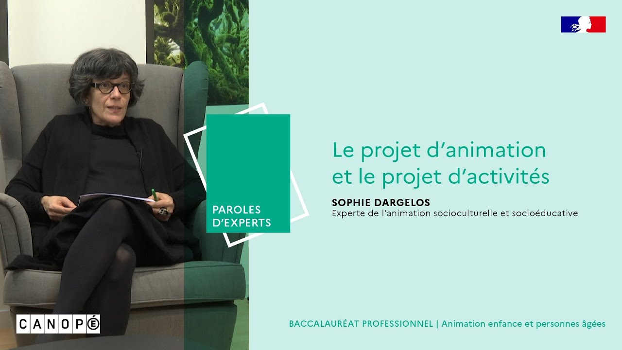 Le projet d’animation et le projet d’activités - Sophie Dargelos