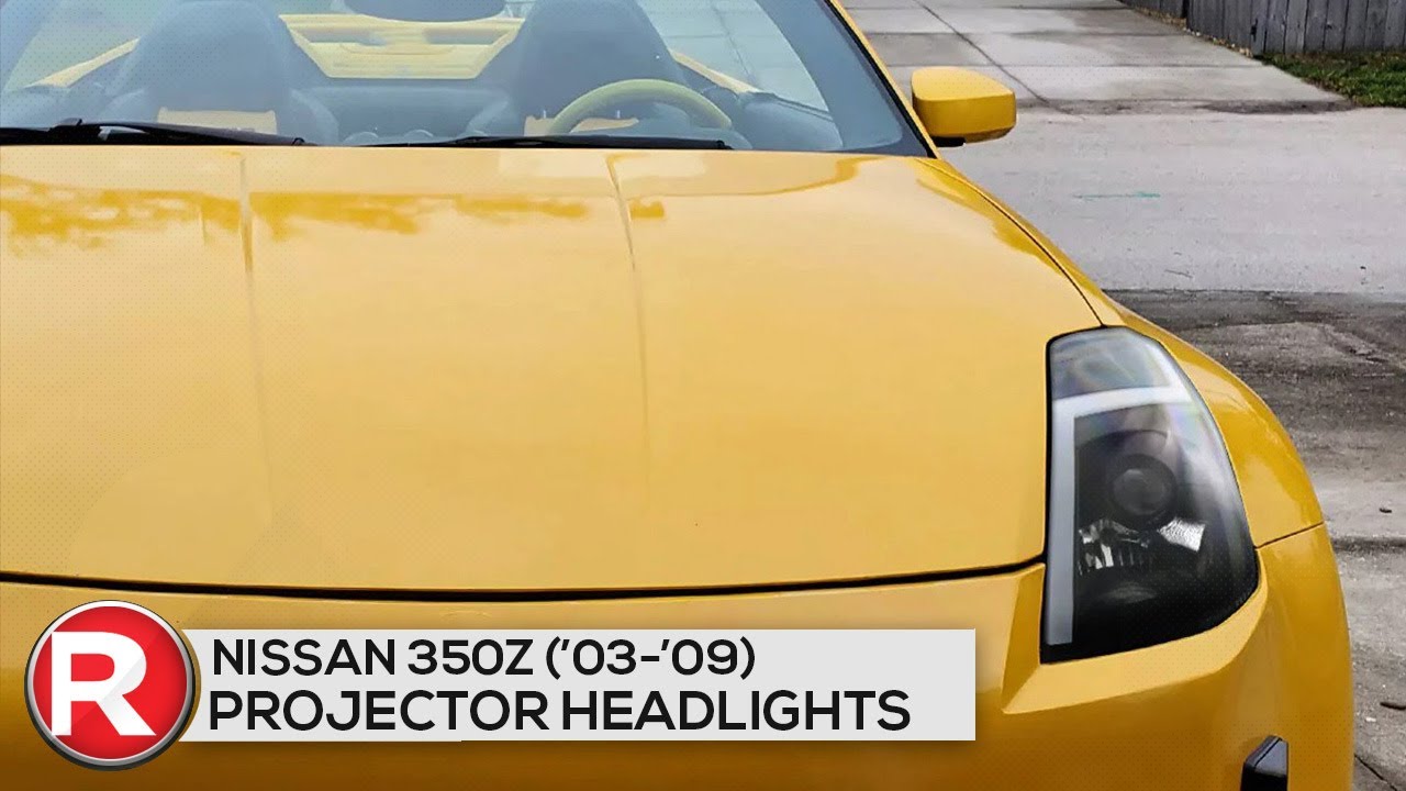 Demo: Spec-D Projector Headlights Nissan 350Z w/ HID (03-09) Switchback Sequential Animated LED Bar