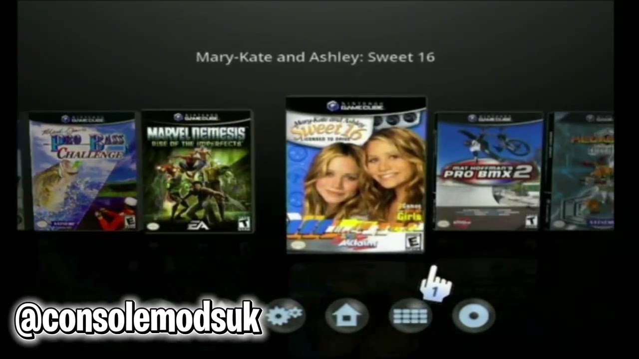 MODDED WII WITH ALL GAMECUBE GAMES OVER 500+  GAMES SHOWCASE