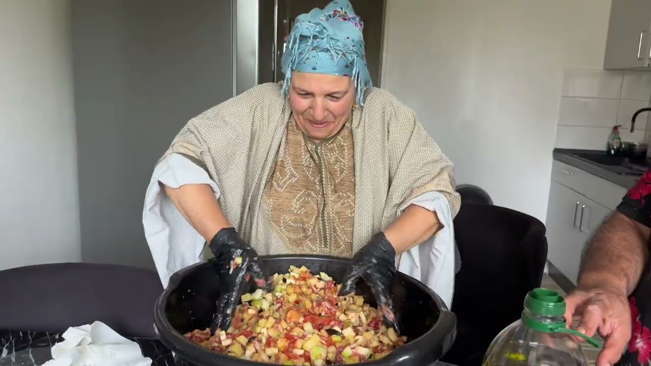  Dorf Kochen Ofengemüse تحضير سبع دول خضرا مشكله بالفرن+كباب على طريقه التراثيه الكرديه 