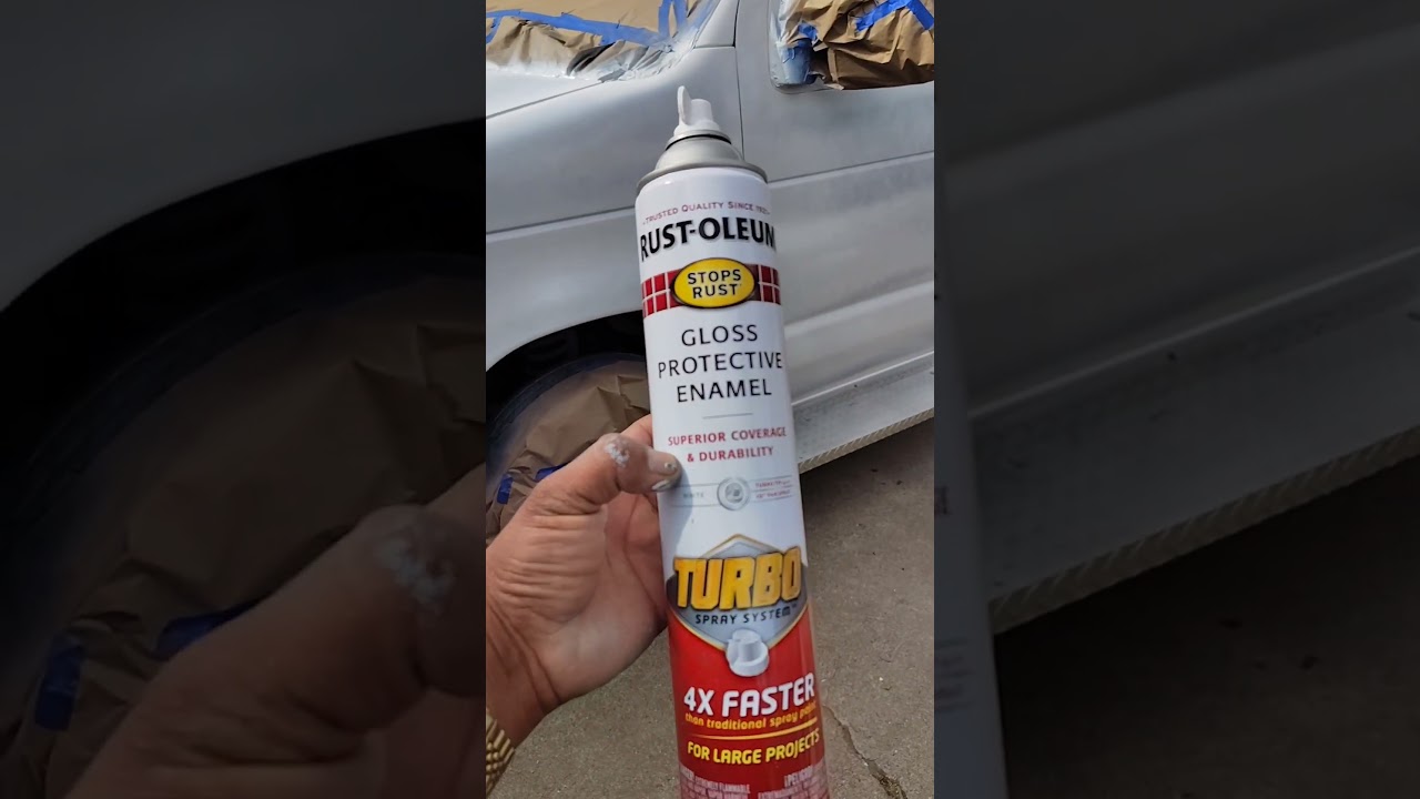 Painting a Van with Rust-Oleum Turbo spray can $260 Paint job including other materials. #rustoleum