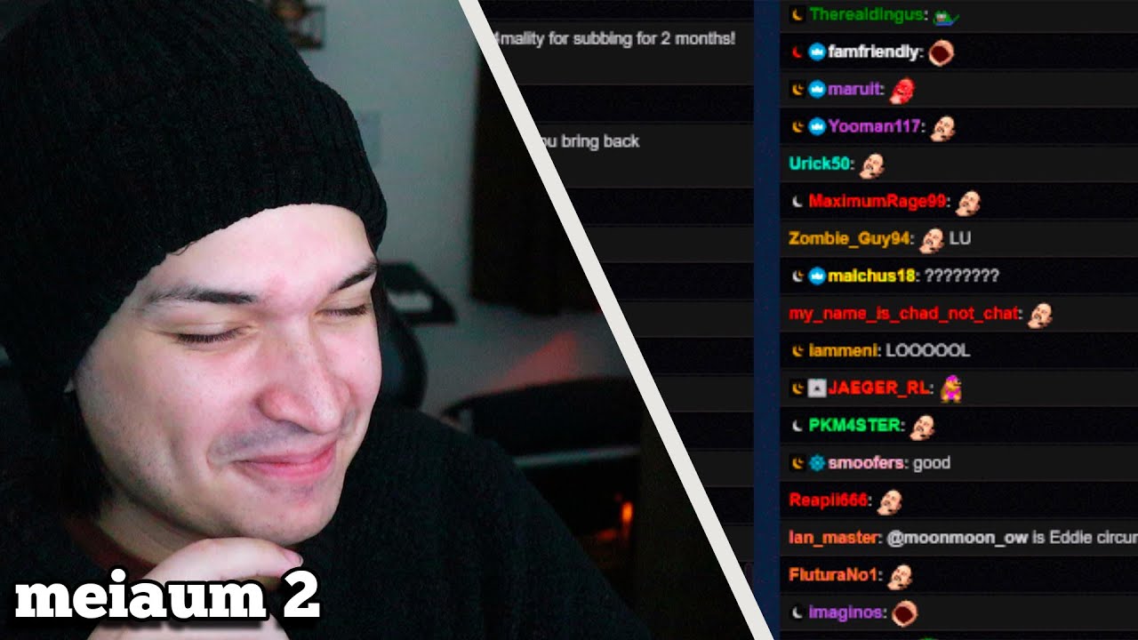 meiaum tentando parar o chat da twitch (com o umild e o ycaro)