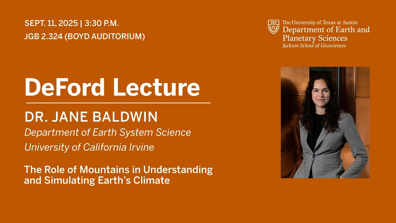 Jane Baldwin | The Role of Mountains in Understanding and Simulating Earth’s Climate