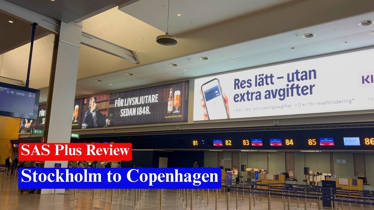 Flying SAS Plus Short-Haul | Full Review Stockholm to Copenhagen – Lounge Access, Seats & Service!