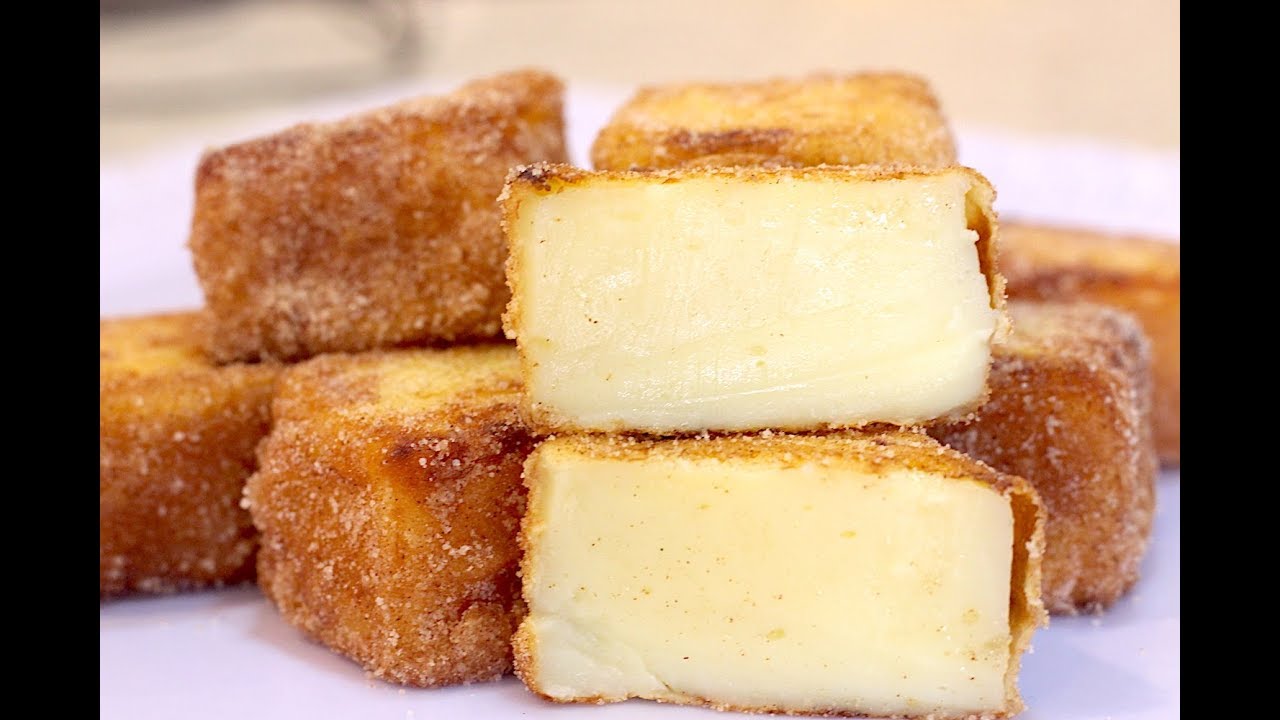LEITE FRITO -  RECEITA  SIMPLES E FÁCIL - MACIO - DELICIOSO - INCRÍVEL - Isamara Amâncio