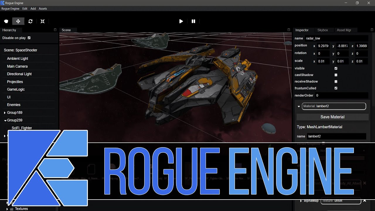 Rogue Engine  -- Powerful New Cross Platform 3D Game Engine