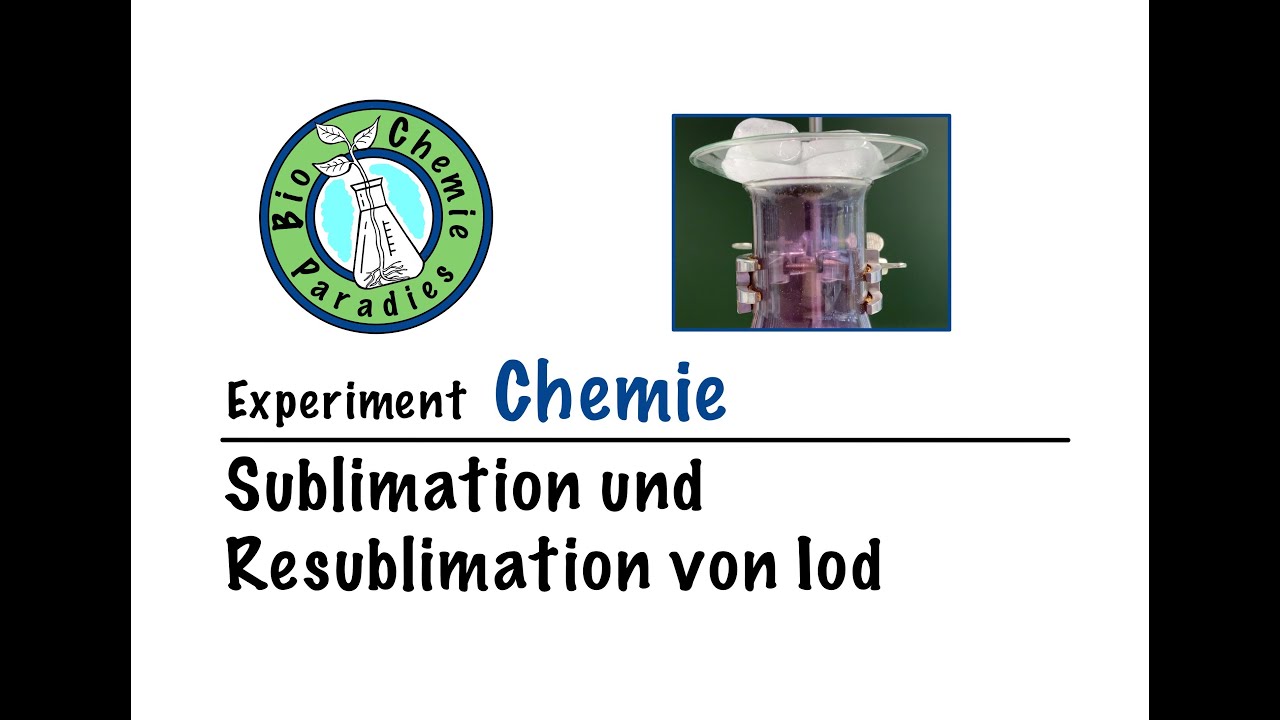 Experiment Chemie &ndash; Sublimation und Resublimation von Iod