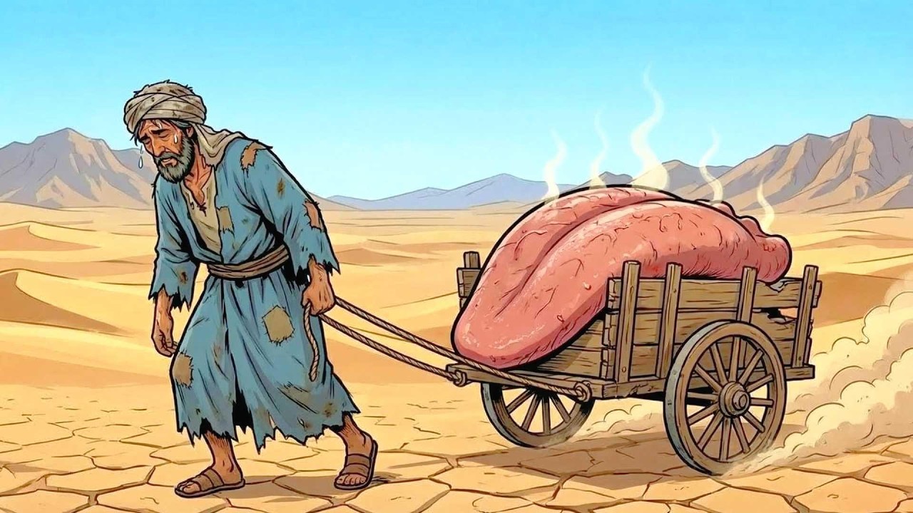 حكاية الرجل الفقير الذي أهانه الملك فألهمه الله حيلة من ذهب.