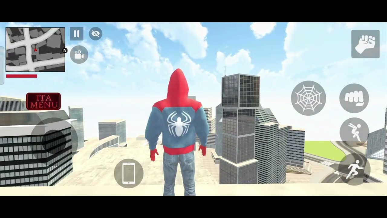 Indian bike driving 3d game new update Spider-Man flying in sky #