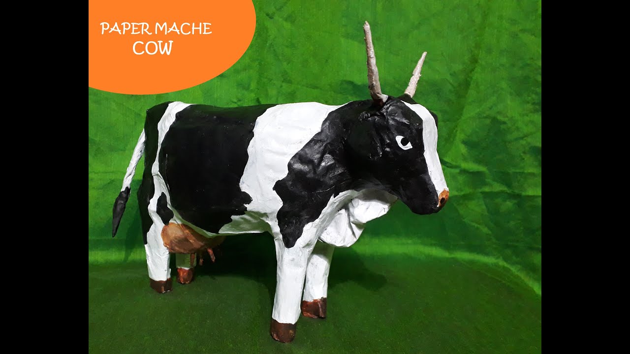 PAPER MACHE COW