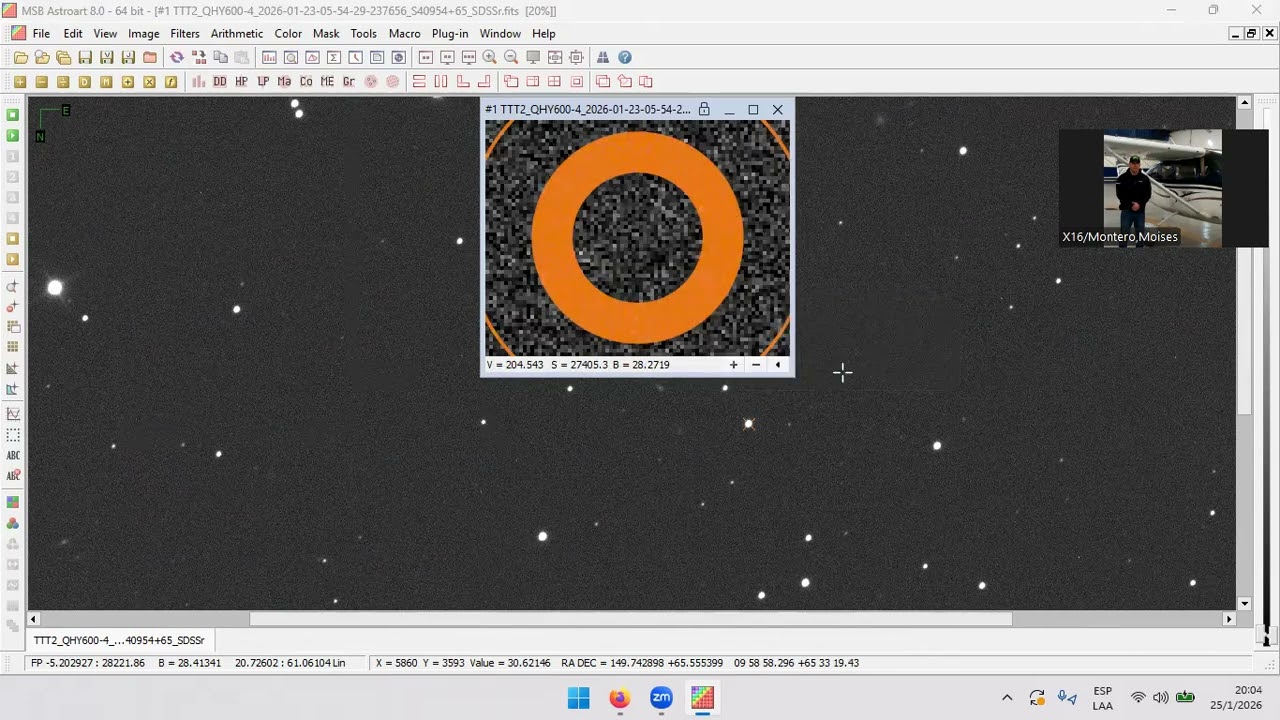 Fotometría con una estrella de comparación