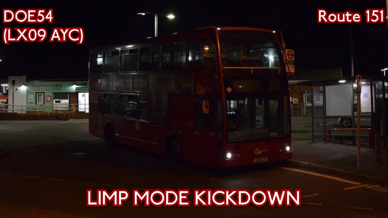 LIMP MODE KICKDOWN | London General Dennis Trident / Optare Olympus | DOE54 (LX09AYE) | Route 151