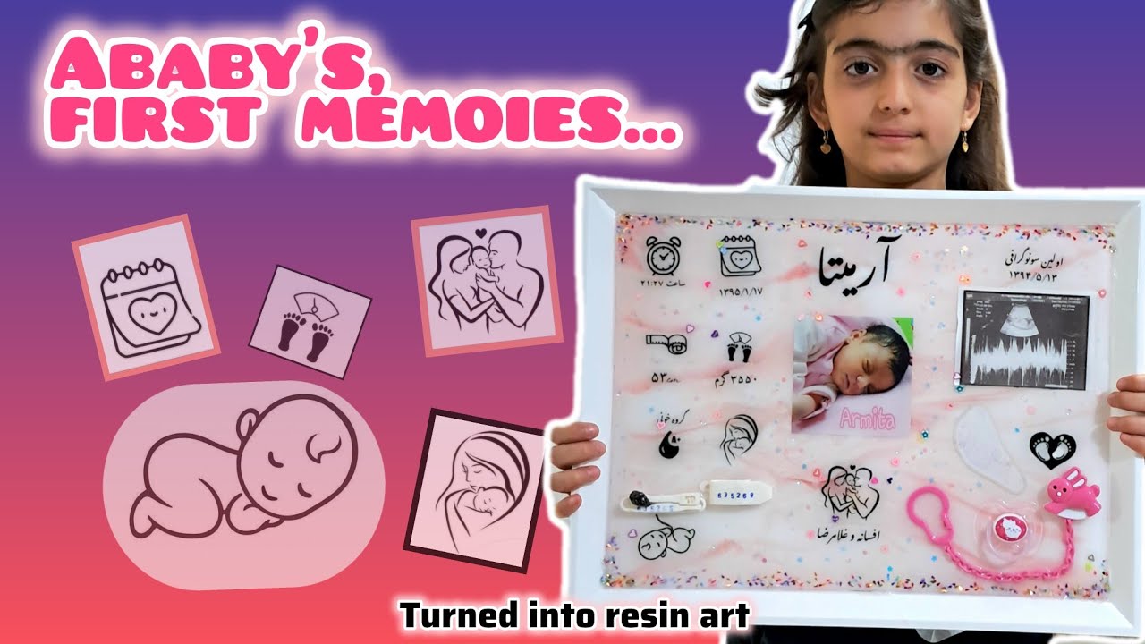 Unique Resin Keepsake | Baby Memory Shadow Box DIY