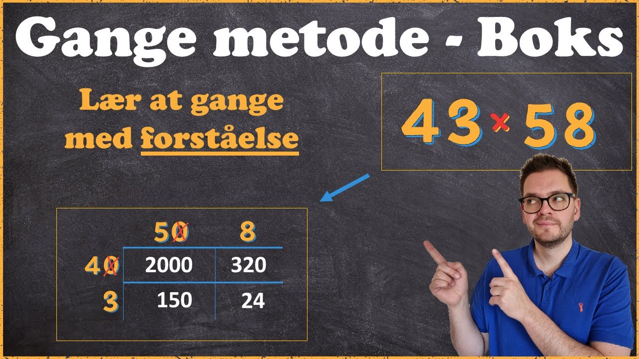 Gange metode Boks - NEM gangemetode - Matematik