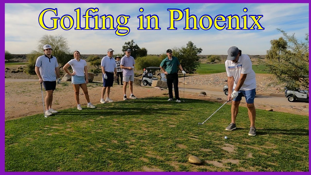 Golfing in Phoenix with family.