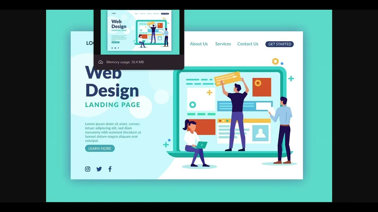 WEBSITE HOME PAGE DESIGN || EASY WEBSITE CREATE||