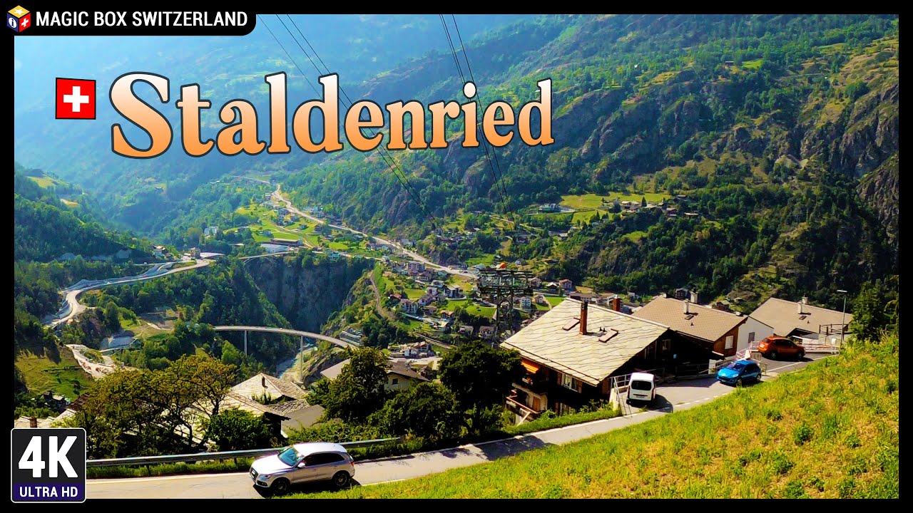 Staldenried 4K 🇨🇭 The highest vineyards in Europe & Scenic Drive To Gasenried - Valais / Wallis Ep#4