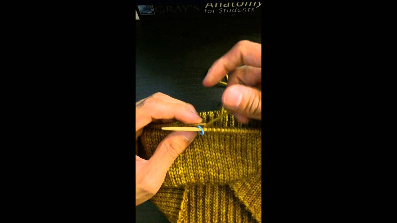 How to knit a seamless brim