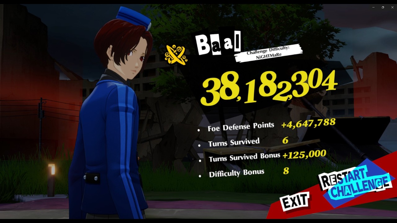 V3.3 MDD 38m with A0 GMont vs Baal - Persona 5: The Phantom X (EN)
