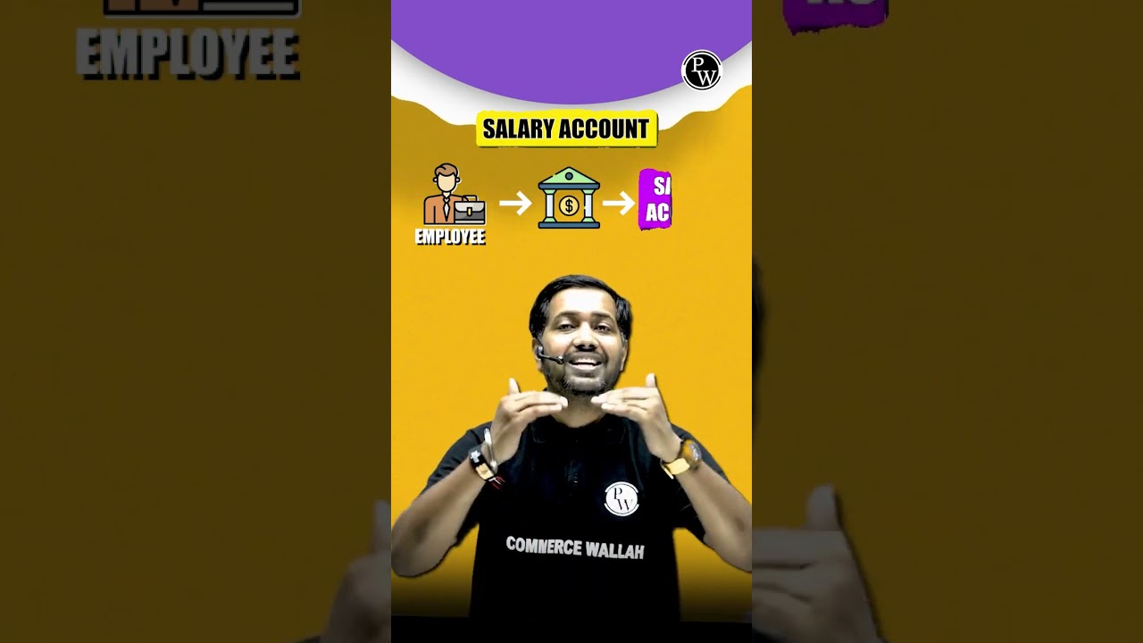 Salary Account, Saving Account and Current Account mai kya difference hai?🤔 #Shorts #CommerceWallah