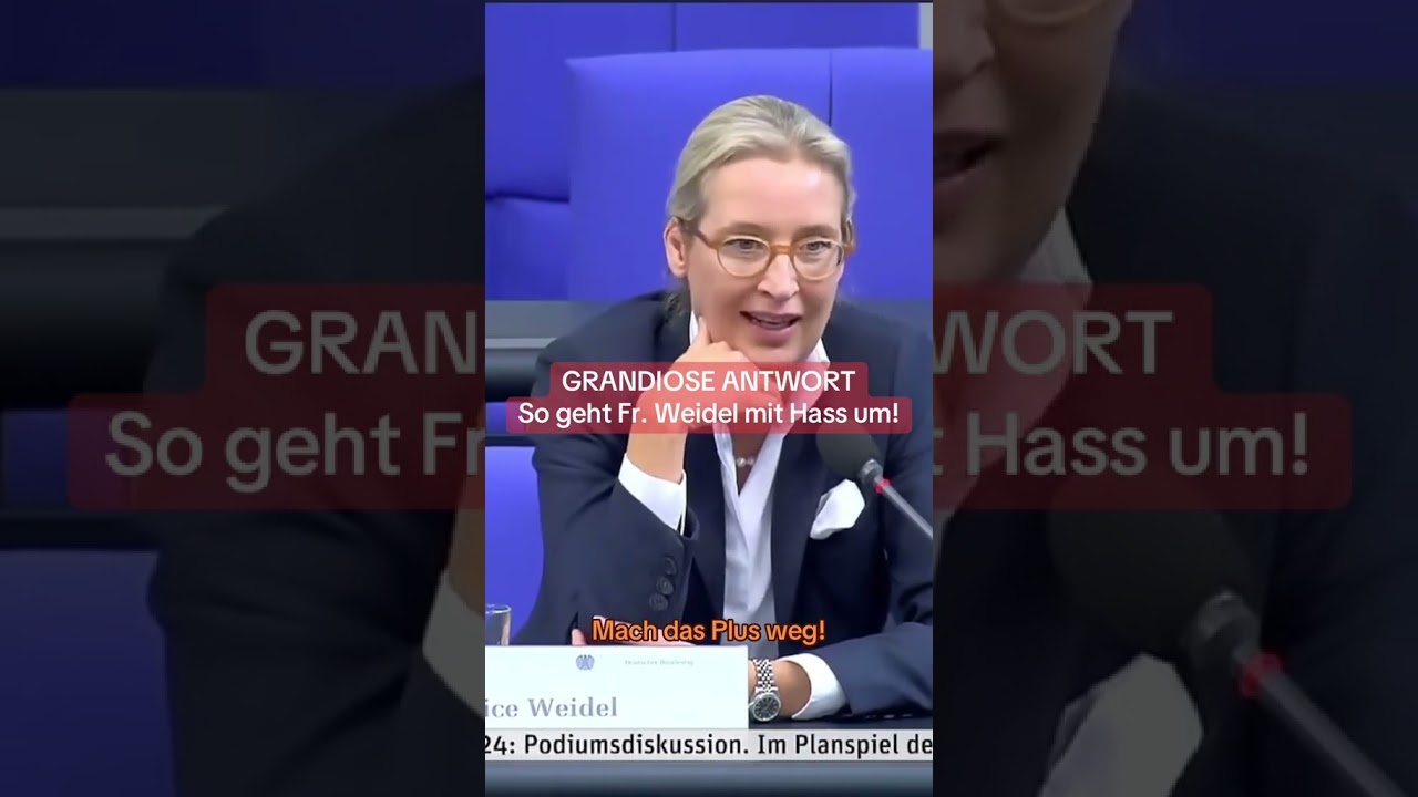 Alice Weigel reagiert auf Kritik #youtube #deutschland #f&uuml;rdich #forupage #f&uuml;rdichpage