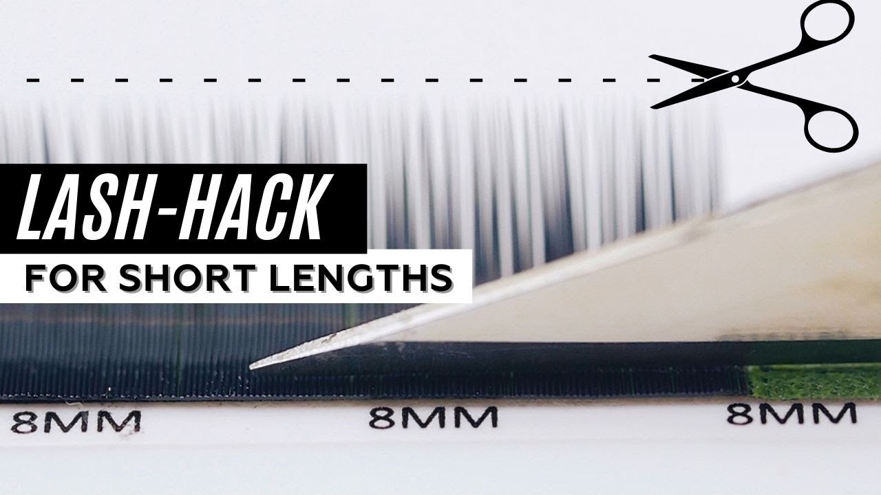 Quick LASH-HACK for ALL Lash Artists | Cutting lashes to get SHORT LENGTHS | Anastasia Lash Expert