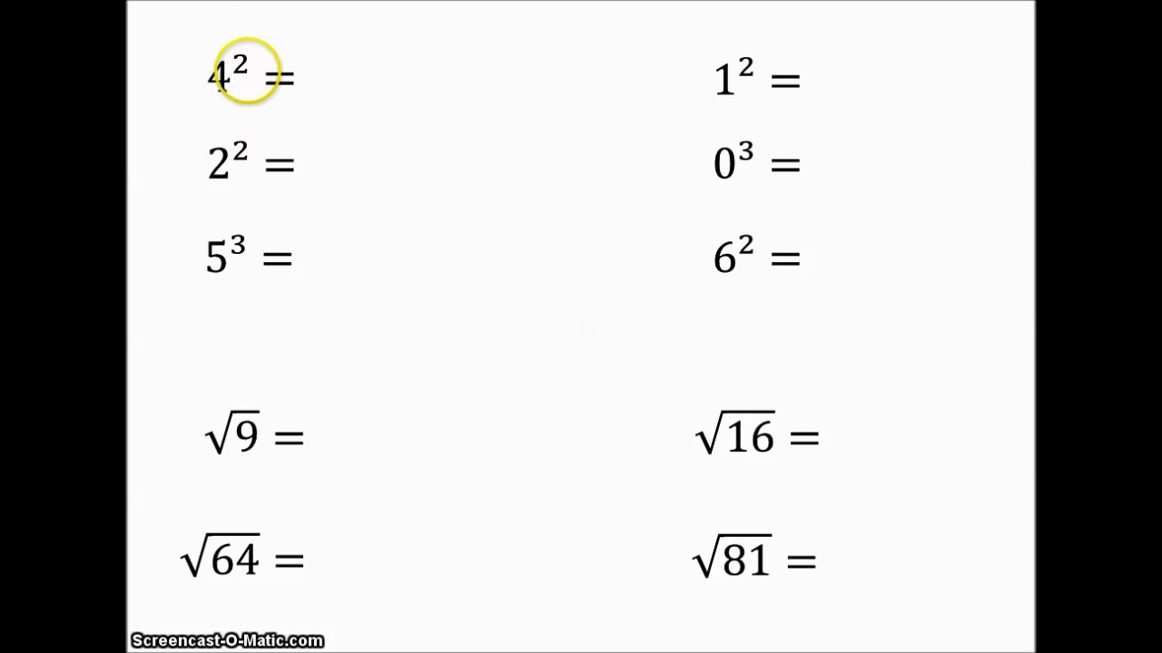 Les 5 - Machten en vierkantswortels