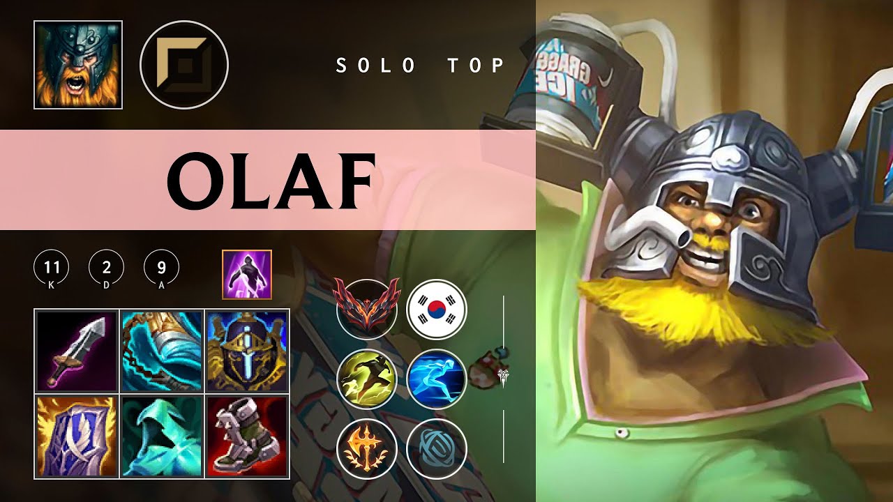 Olaf Top vs Yone - KR Grandmaster Patch 26.01