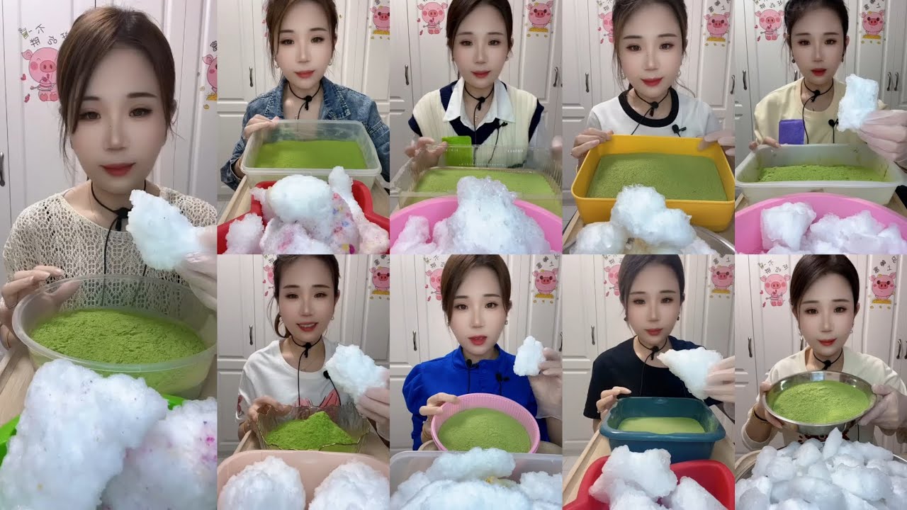 YY HEAVY MATCHA WHITE ICE EATING / YY ICE EATING ASMR