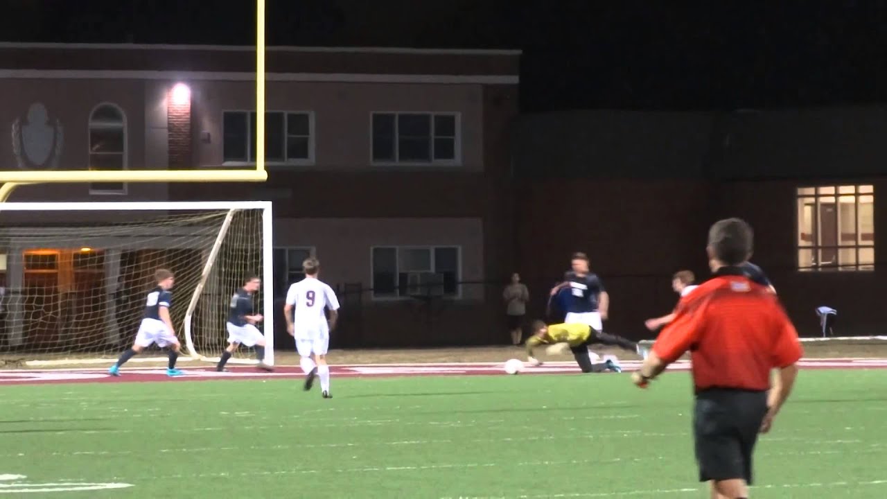 Tommy Lynch saves a shot by Cameron Geerinck