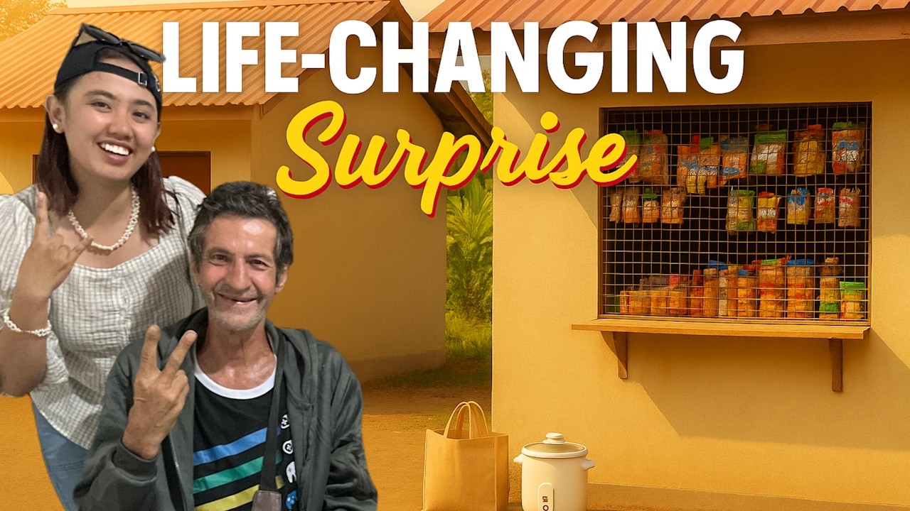 We Surprised a Homeless Tatay Eduardo with a New Home & Sari Sari Store