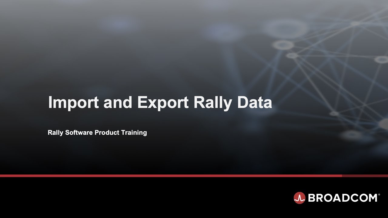 Import and Export Rally Data