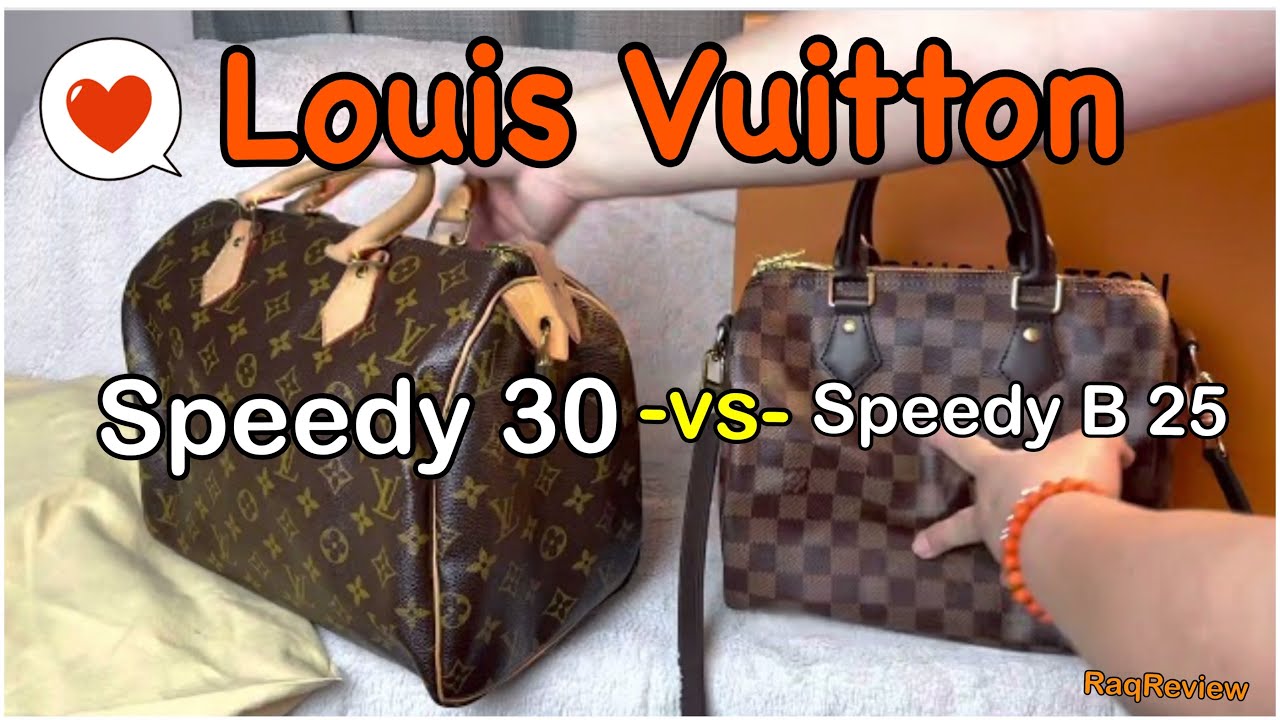 Louis Vuitton Haul 5 - Unbox, Compare, Boundouliere 25 -vs- Speedy 30, What Fits | RaqReview